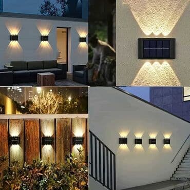 okapnice za krov cena: 6 LED solarnih zidnih svetala za spoljnu upotrebu/2 komada. Opremljen — 3