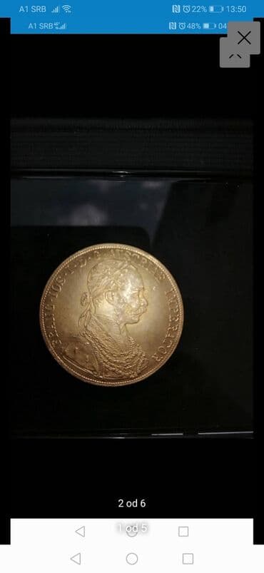 album za kovanice gde kupiti: Dukati zlatnici pozlata replika franc Jozef veliki i mali Mali 1400 — 5