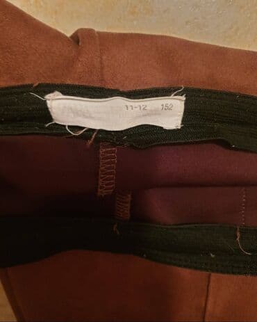 elegantne pantalone sa visokim strukom: 152-158, bоја - Bež — 2
