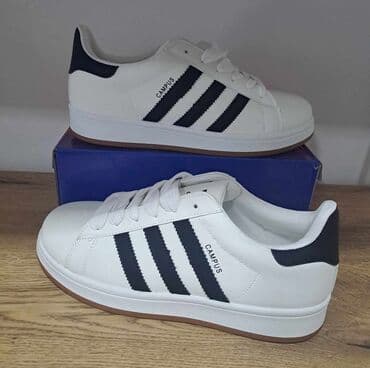 gleznjace ravne: Adidas, bоја - Bela — 1