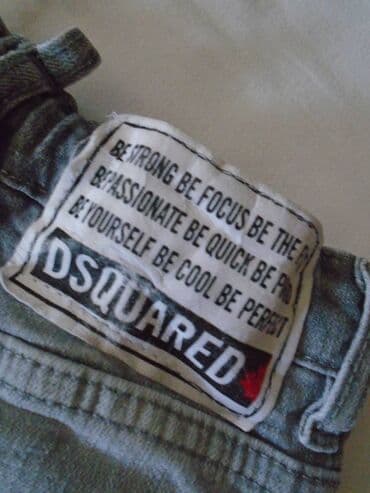 elegantne pantalone sa visokim strukom: Fansy original Dsquared2 farmerke za dečake, za uzrast od 5-6 godina — 4