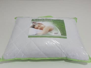 Pillows: Bed pillows, Memory foam, 50x70, color - White — 1