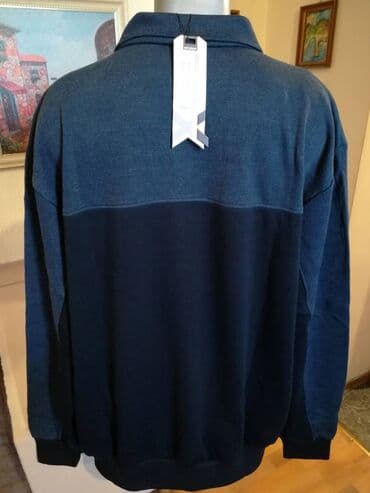 elegantne pantalone sa visokim strukom: Duks, 5XL (EU 62), bоја - Tamnoplava, Sa kapuljačom — 5