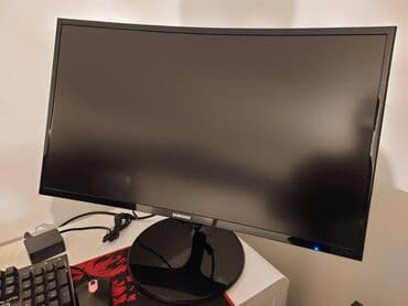 Monitori: Samsung zakrivljeni monitor 27" Prodajem monitor Samsung, 27" FHD — 8