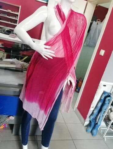 Šalovi: Svila, bоја - Roze