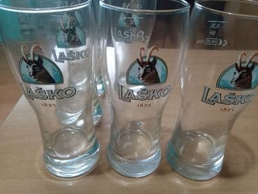 zepter nozevi set cena: Staklena čaša za pivo sa prepoznatljivim logotipom Laško.Novo. Na čaši — 2