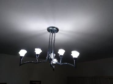 luster na bluetooth: Chandelier, color - White, Used — 3
