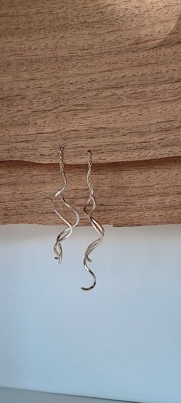 golden rose ulje za usne: Set minđuša, Handmade, Materijal: Srebro — 5
