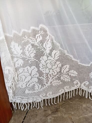 lavabo sa ormaricem i ogledalom: Tanke i mrežaste zavese, bоја - Bela — 5