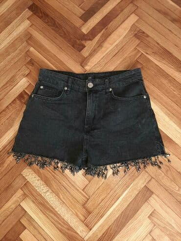 pantalone s: S (EU 36), Teksas, bоја - Crna — 1