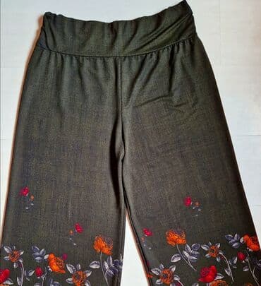 sako pantalone zenske: XL (EU 42), bоја - Crna, Cvetni, Jednobojni — 2