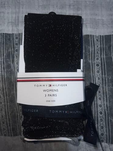 haljina na jedno rame: TOMMY HILFIGER svetlucave čarape univerzalna veličina NOVO Dobijene — 1