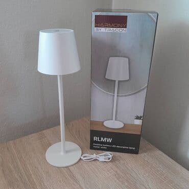 Home & Garden: Table lamp, color - White, New — 1