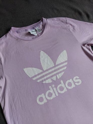 majica s: Adidas, M (EU 38), Pamuk, bоја - Roze — 2