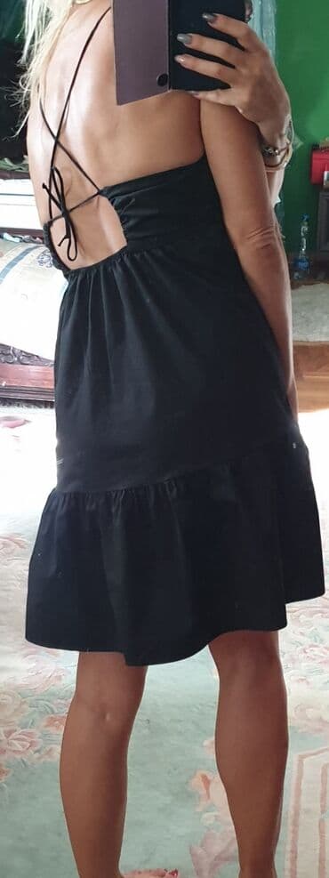 елегантне хаљине: Zara S (EU 36), bоја - Crna, Na bretele — 6