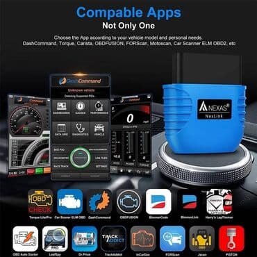 pokrivač za auto: Alat za čitanje i brisanje grešaka. NEXAS NexLink Bluetooth IOS & — 3