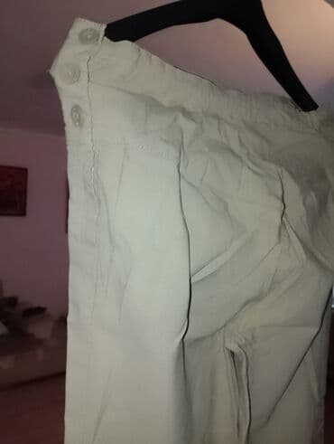 elegantne pantalone sa visokim strukom: S (EU 36), Normalan struk, Ravne nogavice — 1