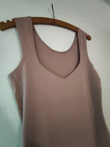 midi haljine h m: One size, bоја - Bež, Top (bez rukava) — 5