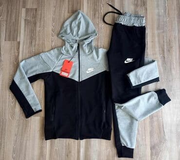 elegantne pantalone sa visokim strukom: Nike, Komplet: Duks, Pantalone — 15