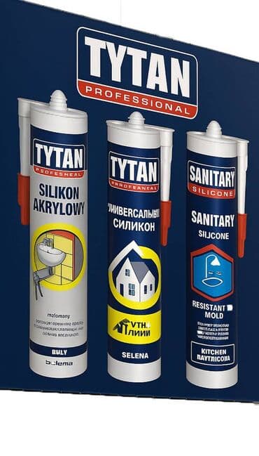 Ostale sanitarije: Tytan silikoni Akril 190rsd/kom Beli 260rsd/kom Transparent