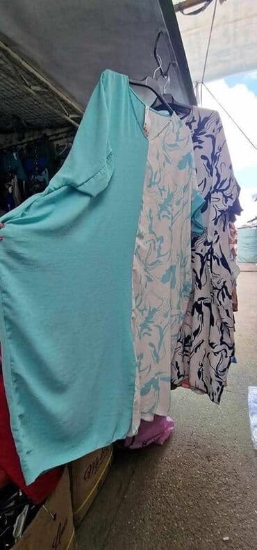 zenske farmerke veliki brojevi: One size, bоја - Šareno, Oversize, Kratkih rukava — 4