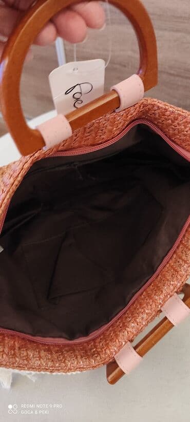 torba sa biserima: Torba za rame, Materijal: Platno — 5