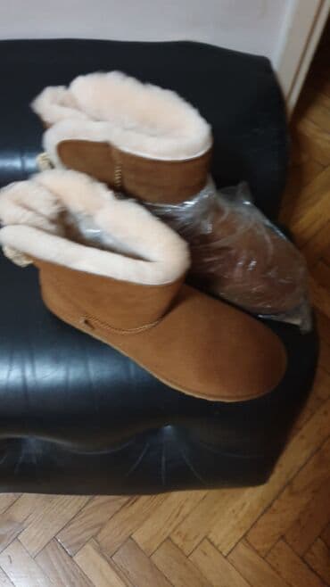 turska kozna obuca: Ugg čizme, bоја - Braon, 40.5 — 4