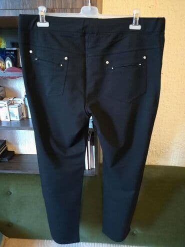 Pantalone: 5XL (EU 50), Normalan struk, Ravne nogavice — 6