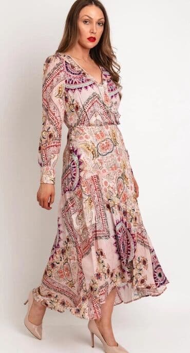 elegantne duge haljine: Guess S (EU 36), bоја - Roze, Večernji, maturski, Dugih rukava — 1