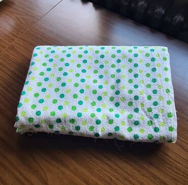 balkonska vrata i prozor: Frotir, materijal za šiće, 100 % pamuk, dužina 1m 80 cm x širina 1m — 3