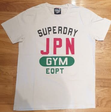 majica s: SuperDry - super dry sport bela muška majica. Piše L velicina. Pazuh — 1