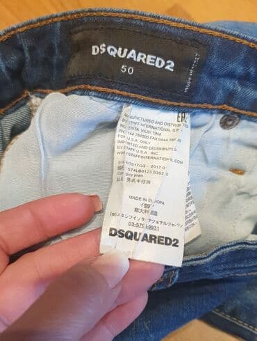 elegantne pantalone sa visokim strukom: Farmerke, 42 / 32, Dsquared2, Skinny — 4