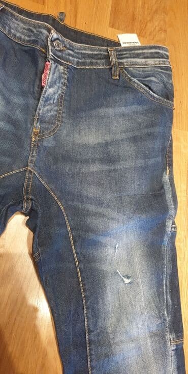 pantalone s: DSQUARED2 muske farmerke, original moderne, dole uže, kraci model — 2