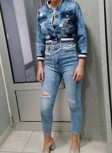 ramax novi sad: Nove predivne farmerice Vel 26 Kaiš od bisera Super model i kvalitet — 2