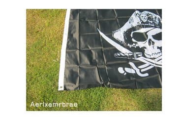 srpska i ruska zastava: Piratska zastava 150 X 90 cm Zastava dimenzija 150 X 90 cm sa — 7