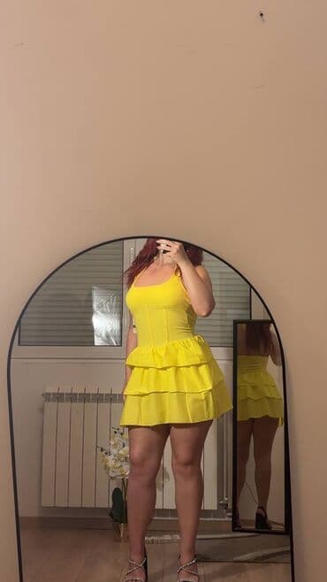 zara bela haljina: Zara M (EU 38), bоја - Roze, Koktel, klub, Na bretele — 2