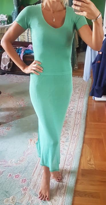 sexy haljine: Max Mara S (EU 36), bоја - Zelena, Kratkih rukava — 4
