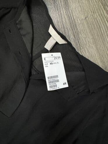 crne haljine za novu godinu: H&M XS (EU 34), bоја - Crna, Dugih rukava — 2