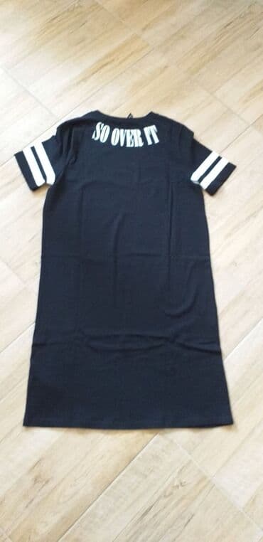 Haljine: H&M S (EU 36), bоја - Crna, Oversize, Kratkih rukava — 6