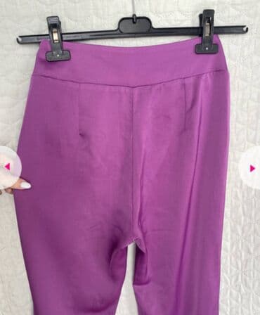 elegantne pantalone sa visokim strukom: S (EU 36), Visok struk, Ravne nogavice — 3