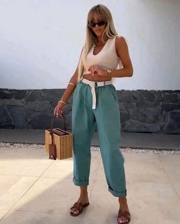 pantalone s: Visok struk, Kilote — 3