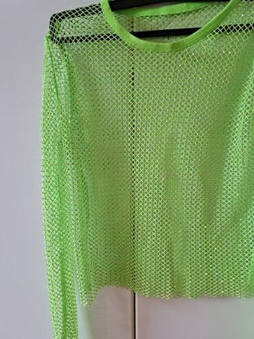 midi haljine h m: One size, Vez, Jednobojni, bоја - Zelena — 2
