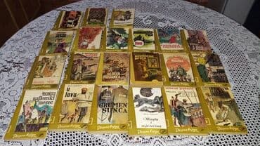 zvucnik i knjiga: 37 knjiga, raznih žanrova, očuvane, cena po komadu 100 din. Sve za 30 — 2