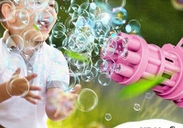 Children's Items: Pistolj za mehurice novo pistolj za balone bubble gun akcija cene — 3
