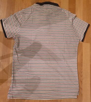 majica s: FRED PERRY original polo majica sa kragnicom, teget, bele i crvene — 5
