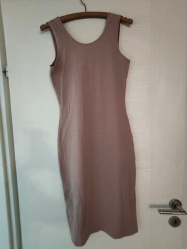 midi haljine h m: One size, bоја - Bež, Top (bez rukava) — 8