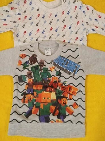 minecraft duks za decu: F&F, Komplet: Majica, Duks, 74-80 — 2