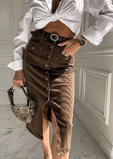 suknja sorc stradivarius: Midi — 1