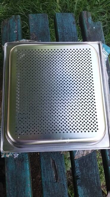 plitka posuda za pečenje pyrex: Tacna rešetka za ceđenje Inox prohrom — 2