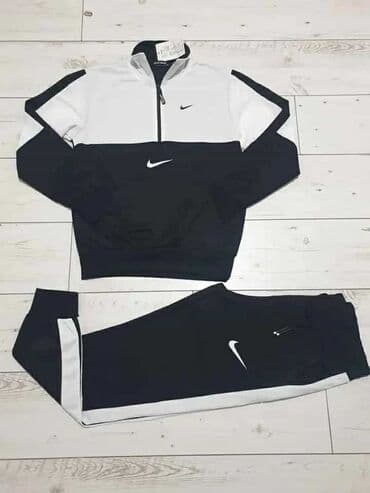 poklon set novcanik i kais: Komplet, M (EU 50), Nike, bоја - Crna, Poliester — 1